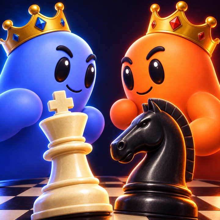 Schach: Spielmotiv mit Matches-Personas
