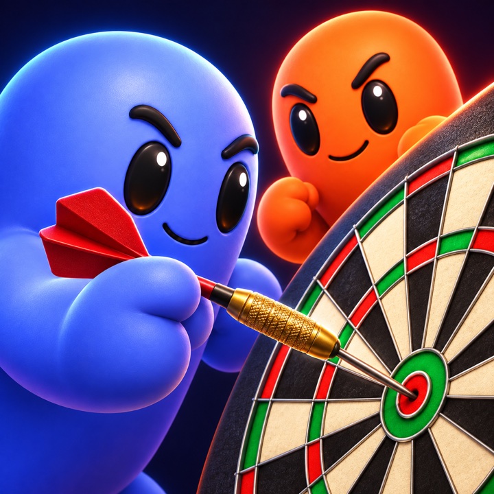 Darts: Spielmotiv mit Matches-Personas