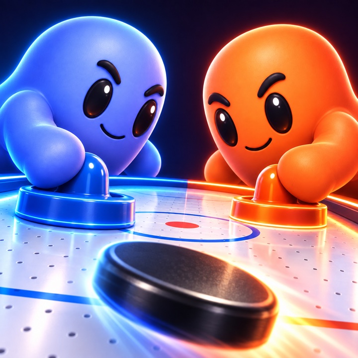 Air Hockey: Spielmotiv mit Matches-Personas